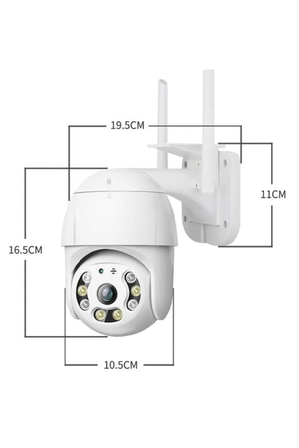 Torima Cmr-12 Beyaz 360° Görüş Hareketli Wi-fi Akıllı Ip Güvenlik Kamerası Dış Mekan Kamerası